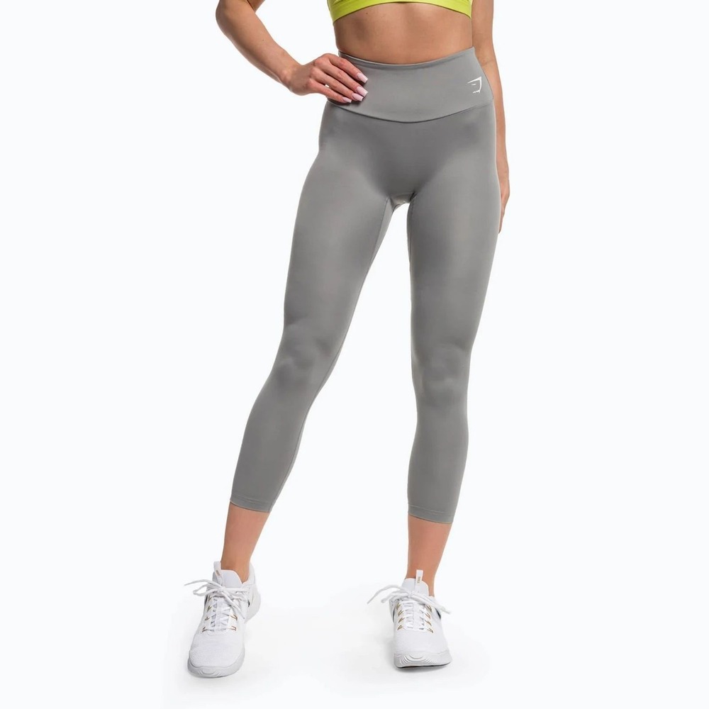Gymshark Leggings‎ Medium Gray High Waisted Compression Workout Stretch